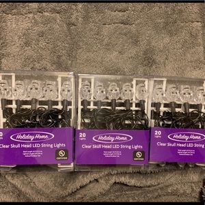 Clear Skull Head LED String Lights